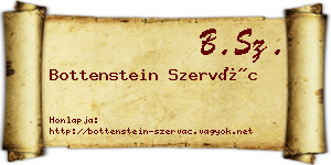 Bottenstein Szervác névjegykártya