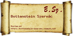 Bottenstein Szervác névjegykártya